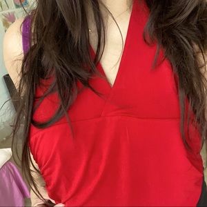 BCBGeneration Red Halter/ Crop Top